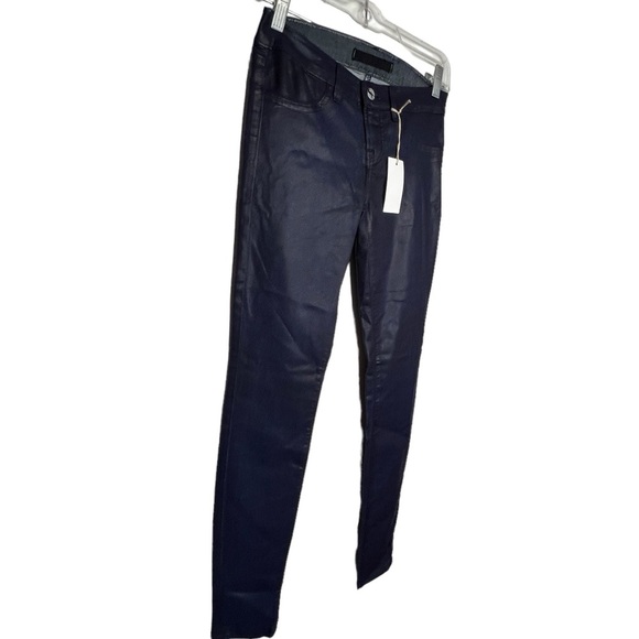 J Brand Waxed Navy Jeans nwt - Picture 3 of 8